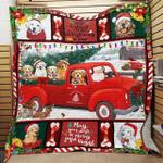 golden retriever christmas quilt zgz d2387507