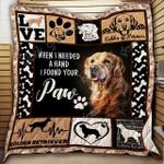 golden retriever cl18100299mdq quilt blanket d2357339