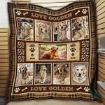 golden retriever classic 3d customized quilt v1mm d2315237