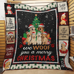 golden retriever dog christmas quilt blanket abc07111619 d2317416