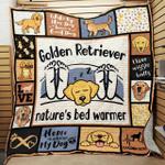 golden retriever dog quilt zgu d2391255