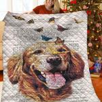 golden retriever quilt yxe d2390694