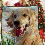 golden retriever quilt zga d2391049