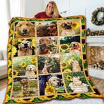golden retriever sf 3d customized quilt d2313924
