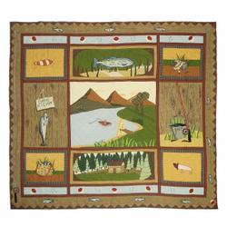 Gone Fishing Hur Quilt Cysipd