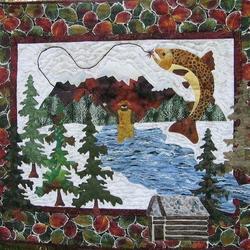 Gone Fishing HUR15765 3D Customized Quilt 2307