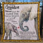 grandma to grandson this old elephant will always have your back quilt bt d2383983