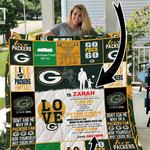green bay packers personalized name quilt blanket d2354610