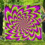 green explosion moving optical illusion cl17100303mdq quilt blanket d2380956