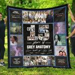 greys anatomy 15 years anniversary gift idea quilt d2385101