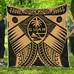 guam polynesian premium gold seal with tattoo quilt d2383284