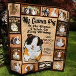 guinea pig is that reason i wake up every morning quilt blanket great customized blanket gifts for