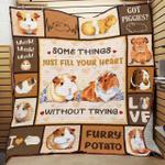guinea pig some things just fill your heart without trying quilt blanket great customized blanket