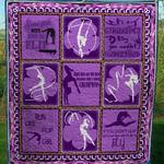 gymnatics some girls were born to flip quilt blanket great customized blanket gifts for birthday