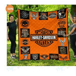 haley davidson quilt blanket d2352910