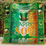 happy 80th birthday 3d blanket th0807 quilt d2356436