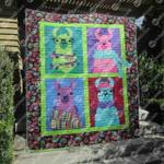 happy llama quilt blanket aq55 quilt d2324229