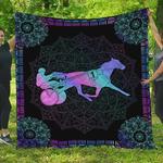harness racing mandala light quilt blanket great customized blanket gifts for birthday christmas