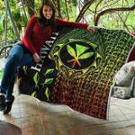 hawaii polynesian pattern ombre color quilt d2383272