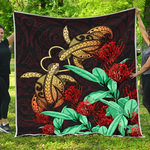 hawaii turtle lehua flower polynesian quilt d2383565