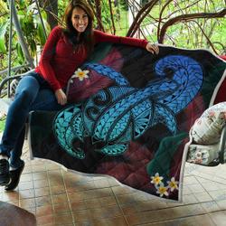 Hawaii Turtle Polynesian Tropical Premium Quilt