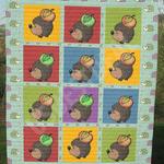 hedgehog apple boy clt270631 quilt blanket d2357590