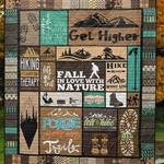 hiking fall in love with nature quilt blanket great customized blanket gifts for birthday christmas