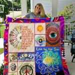hippie elephant mandala smile on your brother quilt blanket great customized gifts for birthday