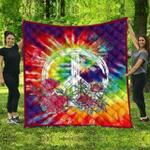 hippie flower color kc2909881cl quilt blanket d2318315