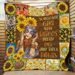 hippie girl sunflower quilt d2383352