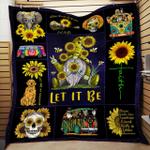 hippie let it be gnome sunflower quilt d2381482