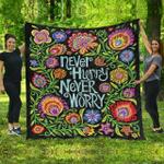 hippie never worry jm6 ntth011298 3d customized quilt d2313835