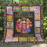 hippie no one is you and that is your power quilt blanket great customized blanket gifts for