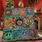 hippie peace square lor 3d customized quilt d2313864