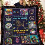 hippie poodle v1 3d customized quilt d2312814