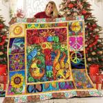 hippie quotes pattern 3d customized quilt d2313794