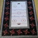 hockey field clm0910116 quilt blanket d2381222