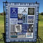 hockey is where we live quilt blanket no96 quilt d2321055