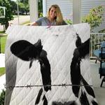 holstein cow quilt blanket great customized blanket gifts for birthday christmas thanksgiving