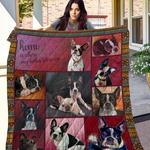 home is where my boston terrier is quilt blanket great customized blanket gifts for birthday