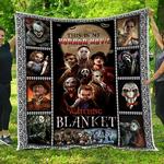 horror movie watching blanketscary movies face chucky quilt blanket gift idea d2324774