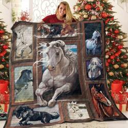 Horse 3D Customized Quilt For Mor Sar