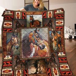 Horse Animal 3D Customized Quilt Da TUH24260 PLEN2407