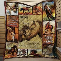 Horse Animal World 3D Customized Quilt