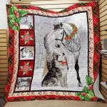 horse christmas quilt qsh d2391150