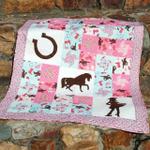 horse cowgirl hur quilt cysiij d2390035