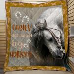 horse easily distracted by horses cla2911124q quilt blanket d2355553