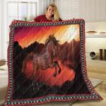 horse sunset stallion jb8 ntth011298 3d customized quilt d2313825