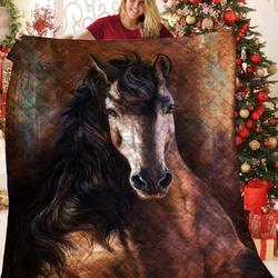Horse V10 Lovely 3D Customized Quilt