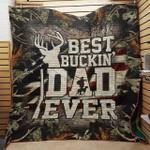 hunting best buckin dad ever quilt blanket great customized gifts for birthday christmas d2354537